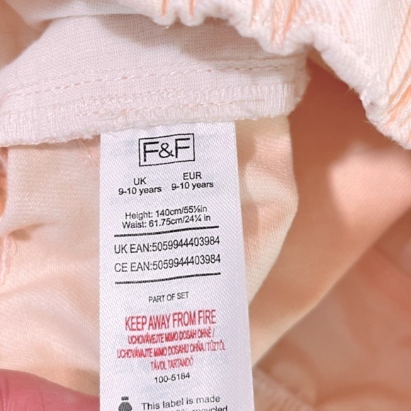 F&F Girls High Waist Dye Wash Denim Pant - Picture 12 of 13